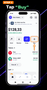 rust Wallet main screen with the cryptocurrency purchase button.