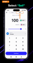 Switching to the "Sell" tab to withdraw USDT cryptocurrency to fiat in the Trust Wallet app