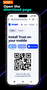 The official Trust Wallet app download page in a mobile browser.