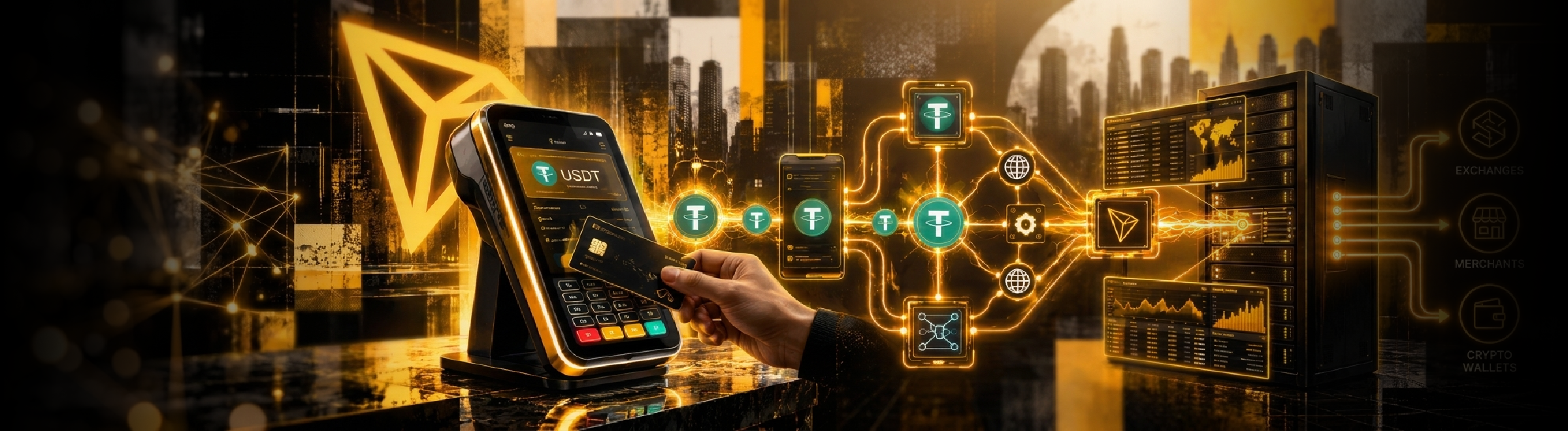 TronPoolEnergy API integrated into a payment worker pipeline: before each outgoing USDT TRC-20 transfer, the system automatically requests Energy and Bandwidth delegation — eliminating TRX burning and reducing commission costs by up to 80% for payment gat