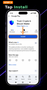 The Trust Wallet app page on the Google Play Store with the install button.
