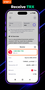 Incoming transaction details showing the successful deposit of received TRX coins to the wallet balance.