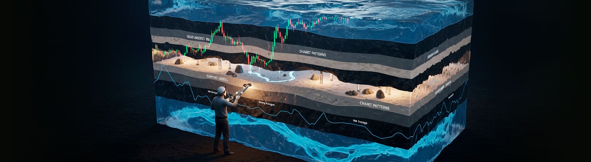 Что видит трейдер на графике? Разбираем основы технического анализа и показываем, как распознавать точки входа и подтверждения сигналов.