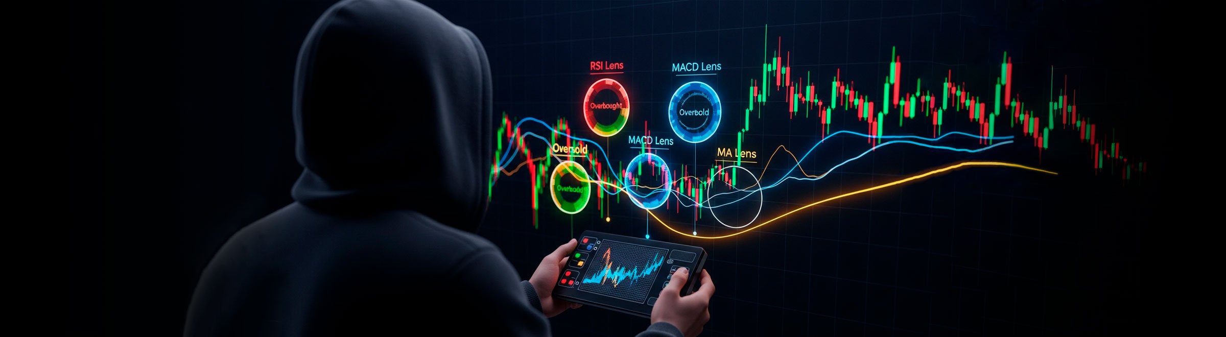 Разбираем RSI, MACD и MA простыми словами: как читать импульс, тренд и зоны риска на графике.
