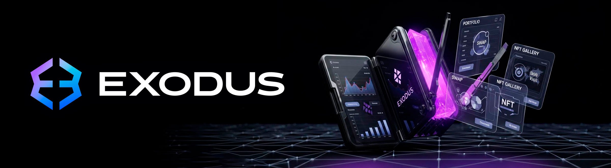 Exodus позиционируется как единый центр управления портфелем: десятки сетей, стейкинг, Web3 на мобильных и синхронизация между ПК, смартфоном и браузером.