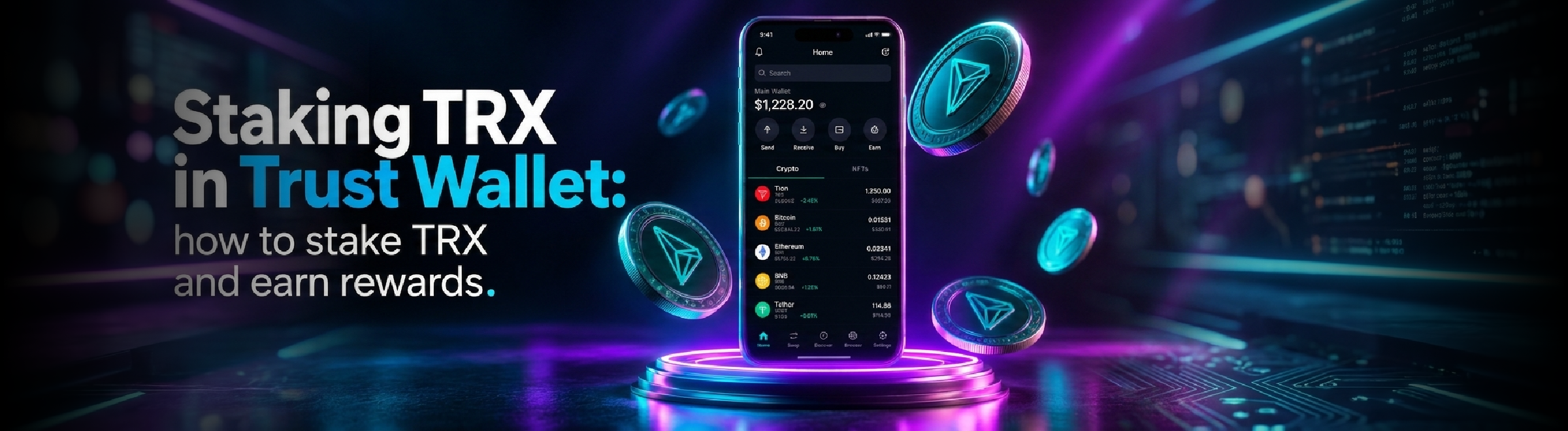 TRX Staking Guide: Rewards and Energy