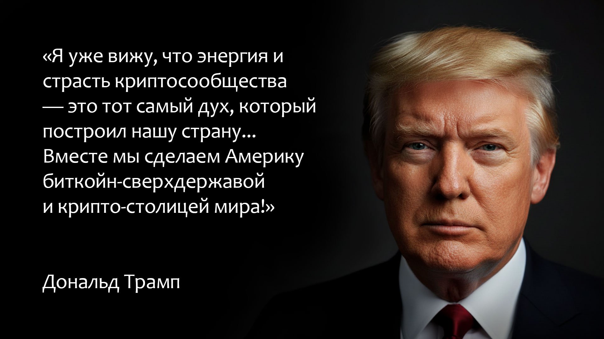 Цитата Дональда Трампа о биткоине, выборах и роли политики в крипторынке.