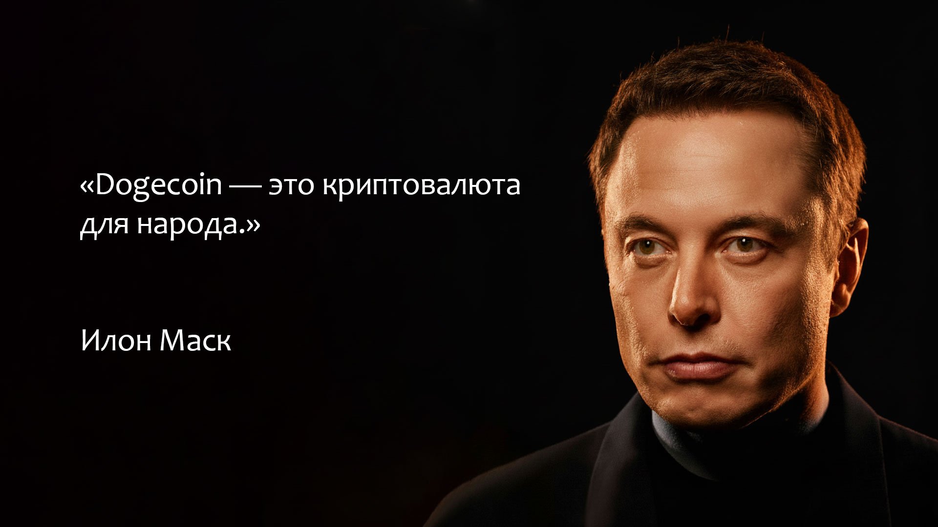 Цитата Илона Маска о Dogecoin и влиянии публичных личностей на курс криптовалют.