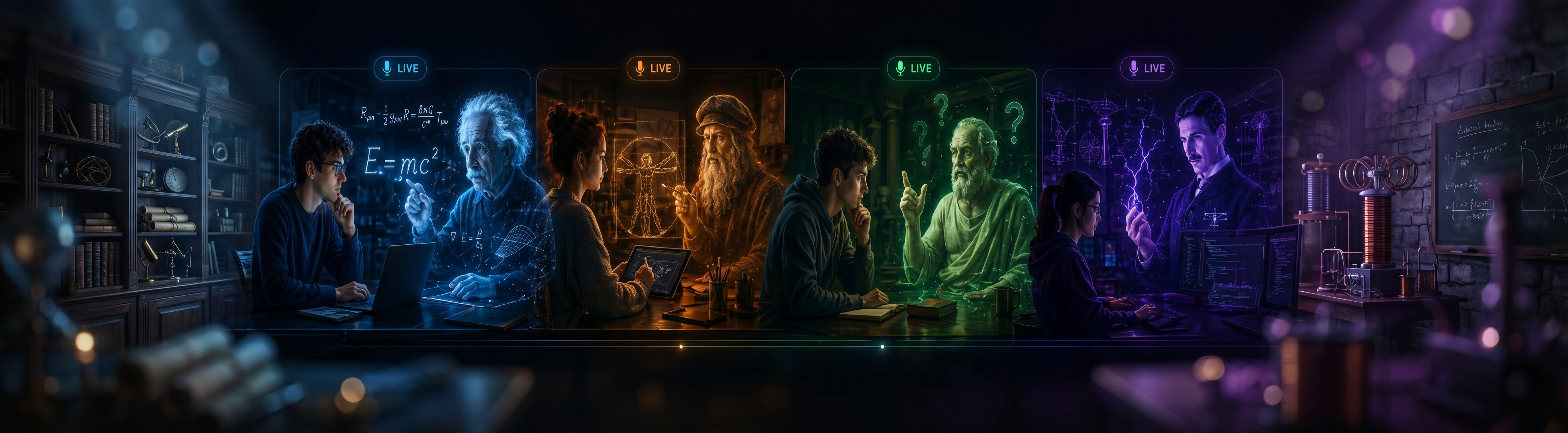 AI-powered live tutoring platform: real-time one-on-one lessons with a personalized AI teacher, gamification system, skill verification, and built-in career placement — all in one EdTech product.