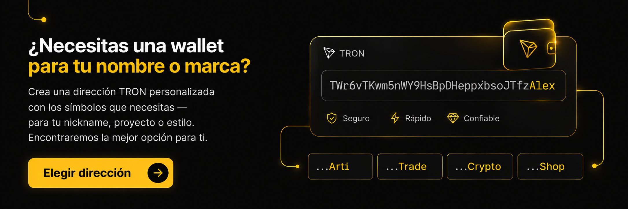 Direcciones TRON Personalizadas