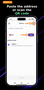 Entering the TRC-20 recipient address or scanning QR code in Trust Wallet