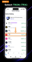 Selecting TRON (TRX) cryptocurrency in the wallet's native staking list