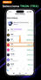 Selección de la criptomoneda TRON (TRX) en la lista de staking nativo de la billetera