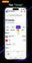 "Swap" button on the Trust Wallet cryptocurrency main screen.