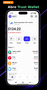 Pantalla principal de la billetera criptográfica Trust Wallet con el saldo de los activos