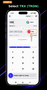 Selecting the exchange direction: USDT token to TRX coin in the Trust Wallet app.
