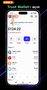 Kurtarma için cüzdan listesine geçişi gösteren Trust Wallet ana ekranı