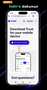 Resmi web sitesinde Trust Wallet kripto cüzdanını indirmek için Android platformunun seçilmesi.
