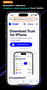 Офіційна сторінка завантаження Trust Wallet у браузері Safari на iPhone.