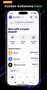 Bakiyeleri ve varlık yönetimi düğmelerini gösteren Trust Wallet kripto cüzdanının ana çalışma ekranı.