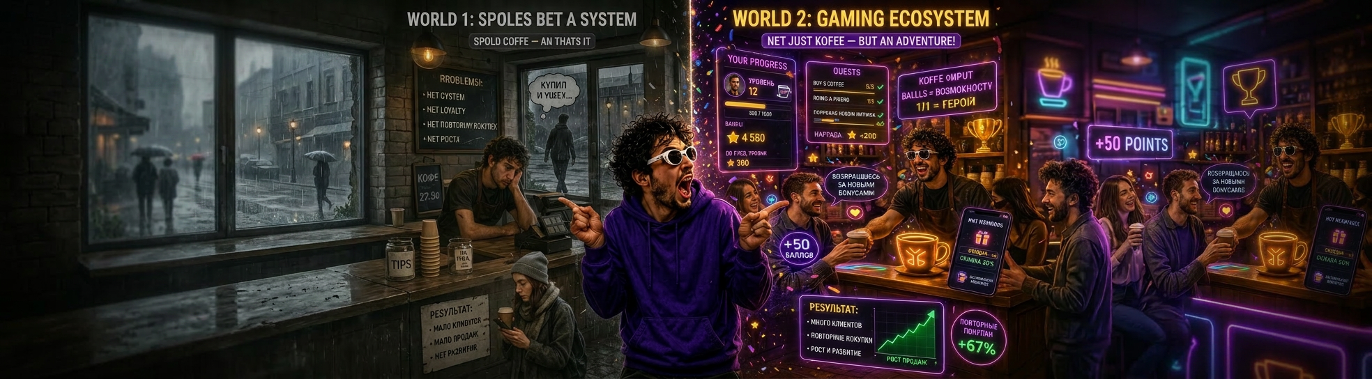 Gamified loyalty platform in action: customer scans QR code on product packaging, enters a Telegram mini-game, earns points and rewards — driving repeat purchases and measurable revenue growth.