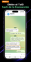 Recepción del TxID (hash de transacción) en el mensajero Telegram por parte del remitente del pago.
