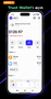 Yeni token eklemeye başlamak için Trust Wallet ana ekranı.