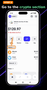 Navigating to the token list section on the Trust Wallet app main screen.
