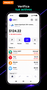 Pantalla principal de Trust Wallet con los saldos de criptomonedas restaurados con éxito